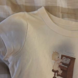 Brandy Melville baby Ashlyn top cream crop top